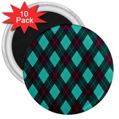 Plaid Pattern 3  Magnets (10 Pack)  by Valentinaart