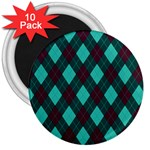 Plaid pattern 3  Magnets (10 pack)  Front