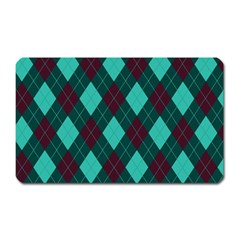 Plaid Pattern Magnet (rectangular) by Valentinaart