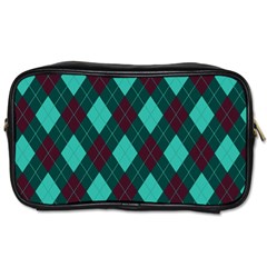 Plaid Pattern Toiletries Bags by Valentinaart