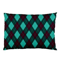 Plaid Pattern Pillow Case (two Sides) by Valentinaart