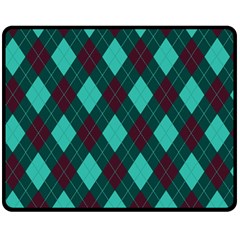 Plaid Pattern Double Sided Fleece Blanket (medium)  by Valentinaart