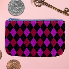 Plaid Pattern Large Coin Purse by Valentinaart