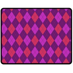 Plaid Pattern Double Sided Fleece Blanket (medium)  by Valentinaart