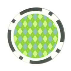 Plaid Pattern Poker Chip Card Guard (10 Pack) by Valentinaart