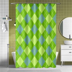 Plaid Pattern Shower Curtain 48  X 72  (small)  by Valentinaart