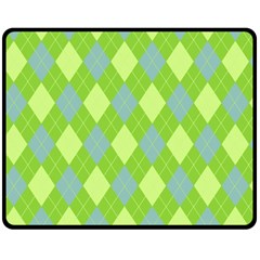 Plaid Pattern Double Sided Fleece Blanket (medium)  by Valentinaart