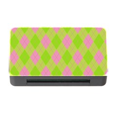 Plaid Pattern Memory Card Reader With Cf by Valentinaart