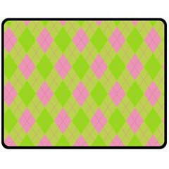 Plaid Pattern Double Sided Fleece Blanket (medium)  by Valentinaart