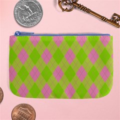 Plaid Pattern Large Coin Purse by Valentinaart