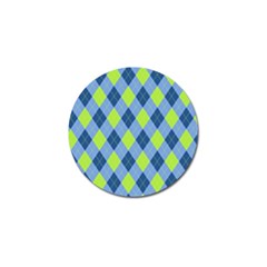 Plaid Pattern Golf Ball Marker by Valentinaart