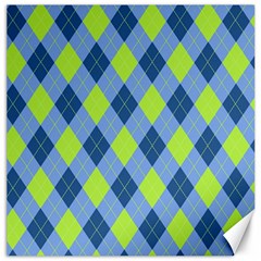 Plaid Pattern Canvas 20  X 20   by Valentinaart