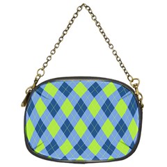 Plaid Pattern Chain Purses (one Side)  by Valentinaart