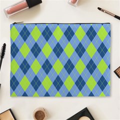 Plaid Pattern Cosmetic Bag (xl) by Valentinaart