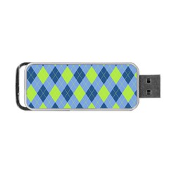 Plaid Pattern Portable Usb Flash (one Side) by Valentinaart