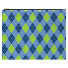 Plaid Pattern Cosmetic Bag (xxxl)  by Valentinaart