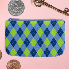 Plaid Pattern Large Coin Purse