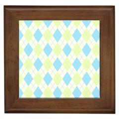 Plaid Pattern Framed Tiles by Valentinaart