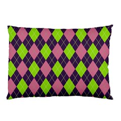 Plaid Pattern Pillow Case (two Sides) by Valentinaart