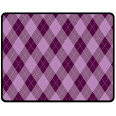 Plaid Pattern Double Sided Fleece Blanket (medium)  by Valentinaart