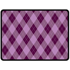 Plaid Pattern Double Sided Fleece Blanket (large)  by Valentinaart