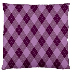 Plaid Pattern Standard Flano Cushion Case (one Side)