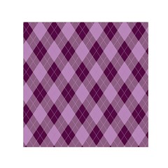 Plaid Pattern Small Satin Scarf (square) by Valentinaart