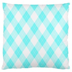 Plaid Pattern Large Cushion Case (two Sides) by Valentinaart