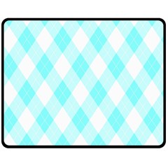 Plaid Pattern Double Sided Fleece Blanket (medium)  by Valentinaart