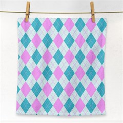 Plaid Pattern Face Towel