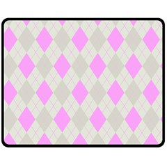 Plaid Pattern Double Sided Fleece Blanket (medium)  by Valentinaart