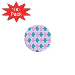 Plaid Pattern 1  Mini Buttons (100 Pack) 