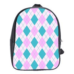 Plaid Pattern School Bags (xl)  by Valentinaart