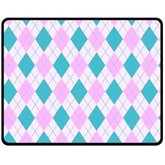 Plaid Pattern Double Sided Fleece Blanket (medium)  by Valentinaart