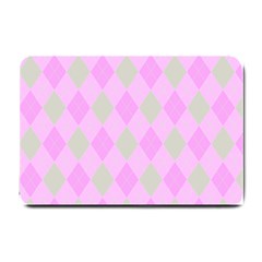 Plaid Pattern Small Doormat  by Valentinaart