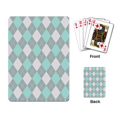 Plaid Pattern Playing Card by Valentinaart