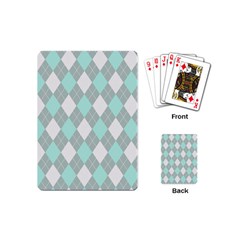 Plaid Pattern Playing Cards (mini)  by Valentinaart