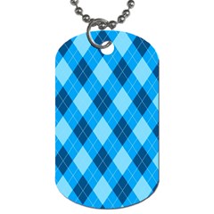 Plaid Pattern Dog Tag (two Sides) by Valentinaart