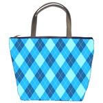 Plaid pattern Bucket Bags Front