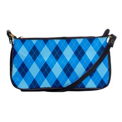 Plaid Pattern Shoulder Clutch Bags by Valentinaart