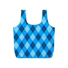 Plaid Pattern Full Print Recycle Bags (s)  by Valentinaart