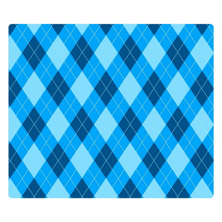 Plaid pattern Double Sided Flano Blanket (Small) 