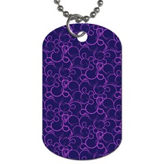 Plaid Pattern Dog Tag (one Side)