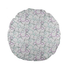 Plaid Pattern Standard 15  Premium Round Cushions by Valentinaart