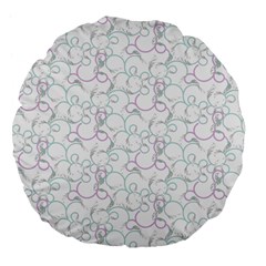 Plaid Pattern Large 18  Premium Flano Round Cushions by Valentinaart