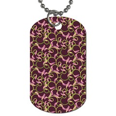 Plaid pattern Dog Tag (One Side)