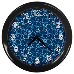 Plaid Pattern Wall Clocks (black) by Valentinaart