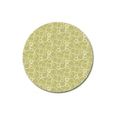 Plaid pattern Magnet 3  (Round)