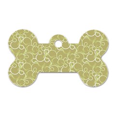 Plaid pattern Dog Tag Bone (Two Sides)