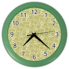 Plaid pattern Color Wall Clocks